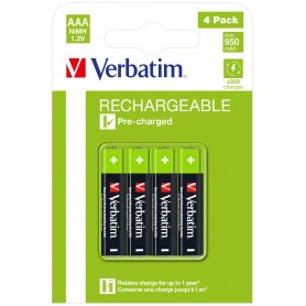 Verbatim 49514 batteria per uso domestico Batteria monouso Mini Stilo AAA Nichel-Metallo Idruro (NiMH) (49514)