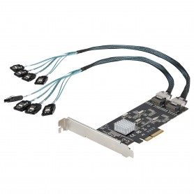 StarTech.com Scheda SATA PCI Express a 8 porte - Adattatore/convertitore PCI Express GEN 2 per SSD/HDD SAT (8P6G-PCIE-SATA-CARD)