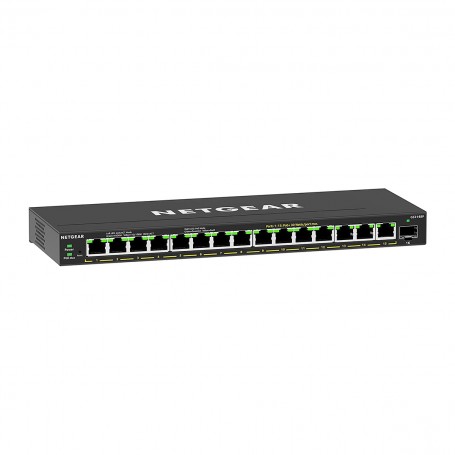 Netgear GS316EP-100PES switch di rete Gestito Supporto Power over Ethernet (PoE) Nero (GS316EP-100PES)