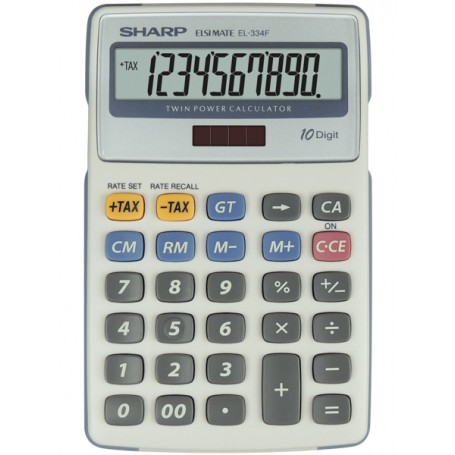 Sharp EL-334F calcolatrice Desktop Calcolatrice finanziaria Grigio (SH-EL334FB)