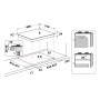 Hotpoint PCN 640 T (AN) R /HA piano cottura Antracite Da incasso 59 cm Gas 4 Fornello(i) (PCN640T(AN)R/HA)