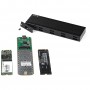 StarTech.com Enclosure USB-C a M.2 NVMe o M.2 SATA SSD 10Gbps - Case esterno portatile M.2 PCIe/SATA NGFF SSD in a (SM2E1BMU31C)