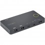 StarTech.com Switch KVM ibrido USB-A + HDMI e USB-C a 2 porte - Monitor singolo HDMI 2.0 4K 60Hz - Switch KVM compa (SV221HUC4K)