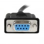 StarTech.com Cavo Seriale RS232 / DB9 Null Modem da 2m - nero Femmina/Femmina (SCNM9FF2MBK)