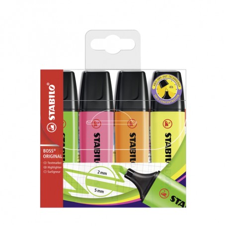 STABILO BOSS Original evidenziatore 4 pz Multi (70/4)