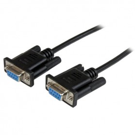 StarTech.com Cavo Seriale RS232 / DB9 Null Modem da 1m - nero Femmina/Femmina (SCNM9FF1MBK)