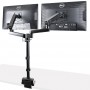 StarTech.com ARMDUALPIVOT supporto da tavolo per Tv a schermo piatto 81,3 cm (32") Morsa Nero (ARMDUALPIVOT)