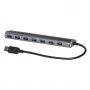i-tec Metal U3HUB778 hub di interfaccia USB 3.2 Gen 1 (3.1 Gen 1) Type-A 5000 Mbit/s Argento (U3HUB778)
