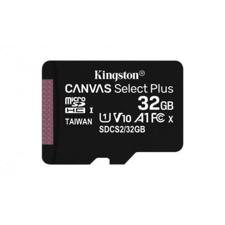 Kingston Technology Canvas Select Plus memoria flash 32 GB MicroSDHC UHS-I Classe 10 (SDCS2/32GBSP)