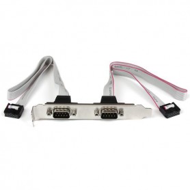 StarTech.com Staffa porta seriale DB9 16" a 2 porte a header a 10 pin (PLATE9M2P16)