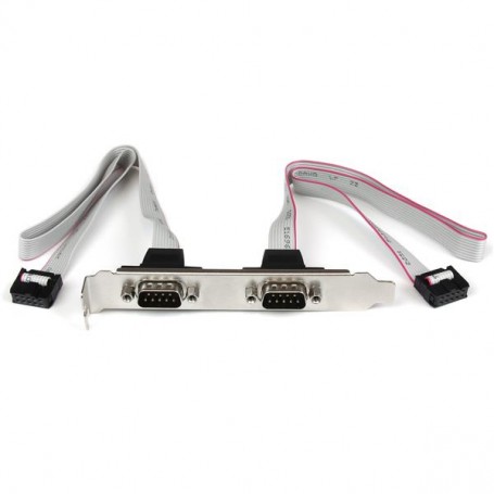 StarTech.com Staffa porta seriale DB9 16" a 2 porte a header a 10 pin (PLATE9M2P16)