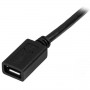 StarTech.com Cavo prolunga Micro USB maschio a femmina - Cavo di estensione micro-USB di 50cm - Nero (USBUBEXT50CM)