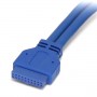 StarTech.com Cavo pannello USB 3.0 2 porte - Cavo USB A a collettore scheda madre F/F (USB3SPNLAFHD)