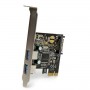 StarTech.com Scheda controller USB SuperSpeed 3.0 PCIe PCI Express a 2 porte con alimentazione SATA (PEXUSB3S23)