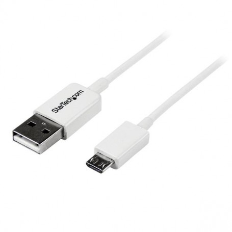 StarTech.com Cavo micro USB bianco 1 m - A a Micro B (USBPAUB1MW)