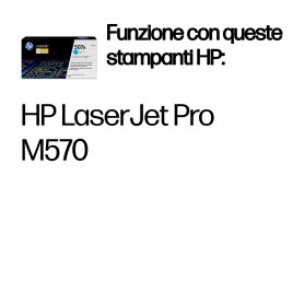 HP Cartuccia Toner originale ciano LaserJet 507A (CE401A)