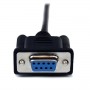 StarTech.com Cavo seriale null modem DB9 RS232 nero 2 m - F/M (SCNM9FM2MBK)