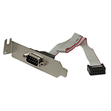 StarTech.com Slot piastra LP da seriale maschio 9 pin a header scheda madre 10 pin (PLATE9MLP)