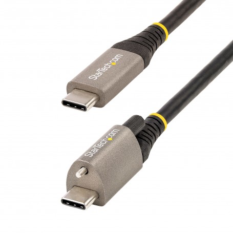 StarTech.com Cavo USB-C con viti di bloccaggio superiori da 50cm - Cavo da USB-C a USB- C certificato 10Gbps - (USB31CCTLKV50CM)