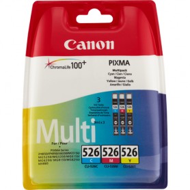 Canon CLI-526 C/M/Y cartuccia d'inchiostro 3 pz Originale Ciano, Magenta, Giallo (4541B009)