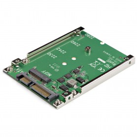 StarTech.com Adattatore da SSD M.2 SATA a SATA da 2,5", convertitore da M.2 NGFF a SATA, altezza 7 mm, adattatore per unità dis