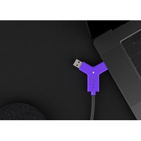 Logitech Swytch Trasmettitore e ricevitore AV Nero, Viola (952-000010)