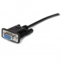 StarTech.com Cavo seriale diretto RS232 DB9 50 cm nero - M/F (MXT10050CMBK)