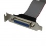 StarTech.com Adattatore cavo collettore porta parallela 40 cm basso profilo con staffa – DB25 (F) a IDC26 (PLATE25F16LP)