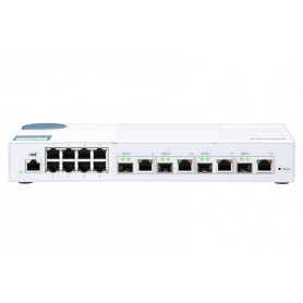QNAP QSW-M408-4C switch di rete Gestito L2 Gigabit Ethernet (10/100/1000) Bianco (QSW-M408-4C)