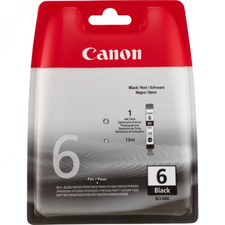 Canon BCI-6 BK cartuccia d'inchiostro 1 pz Originale Nero (4705A002AA)