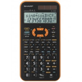 Sharp EL-520X calcolatrice Tasca Calcolatrice scientifica Nero, Arancione (SH-EL520XYR)