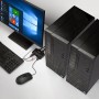 Lindy 42345 switch per keyboard-video-mouse (kvm) Montaggio rack Nero (42345)