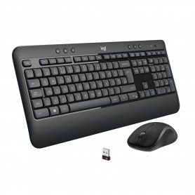 Logitech MK540 ADVANCED Wireless Keyboard and Mouse Combo tastiera USB QWERTY Inglese Nero, Bianco (920-008685)