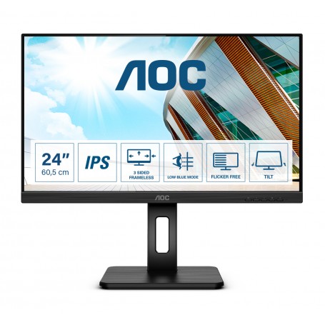 AOC P2 Q24P2Q LED display 60,5 cm (23.8") 2560 x 1440 Pixel Quad HD Nero (Q24P2Q)