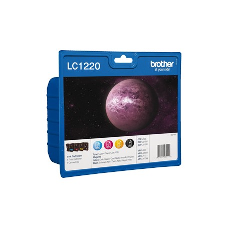 Brother LC-1220VALBP cartuccia d'inchiostro 4 pz Originale Nero, Ciano, Magenta, Giallo (LC1220VALBP)