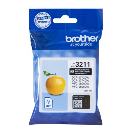 Brother LC-3211BK cartuccia d'inchiostro Originale Resa standard Nero (LC3211BK)