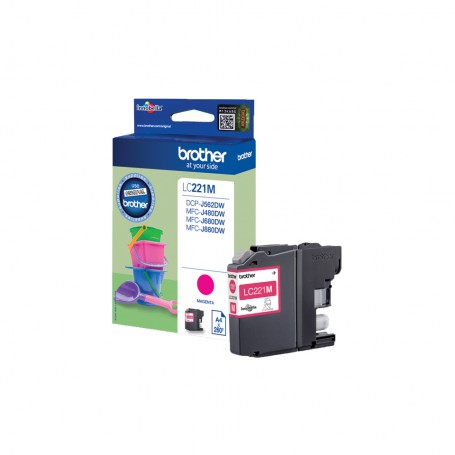 Brother LC-221M cartuccia d'inchiostro 1 pz Originale Magenta (LC221M)