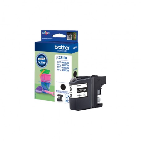 Brother LC-221BK cartuccia d'inchiostro 1 pz Originale Nero (LC221BK)