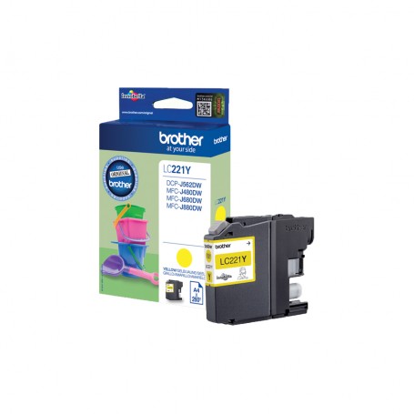 Brother LC-221Y cartuccia d'inchiostro 1 pz Originale Giallo (LC221Y)