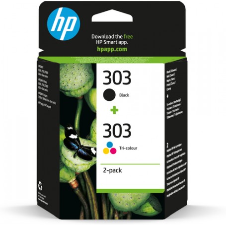 HP Confezione da 2 cartucce di inchiostro nero/in tricromia originali 303 (3YM92AE)