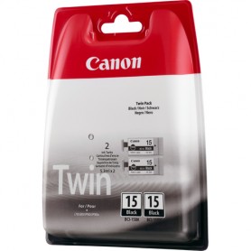 Canon Cartridge BCI-15 Black cartuccia d'inchiostro 2 pz Originale Nero (8190A002)