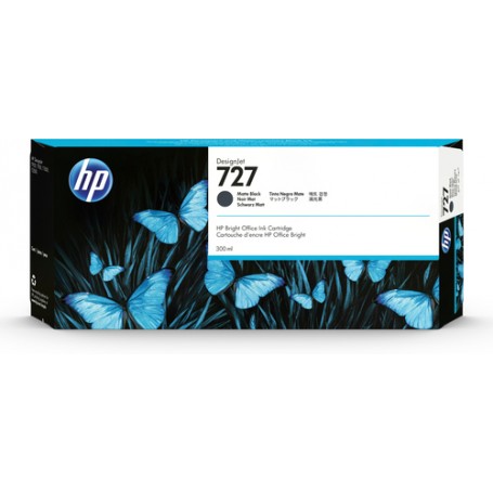 HP Cartuccia inchiostro nero opaco DesignJet 727, 300 ml (C1Q12A)