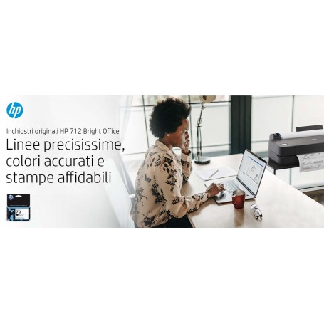HP Cartuccia di inchiostro ciano originale DesignJet 712 da 29 ml (3ED67A)