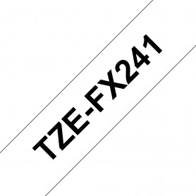 Brother TZe-FX241 nastro per etichettatrice Nero su bianco TZ (TZEFX241)