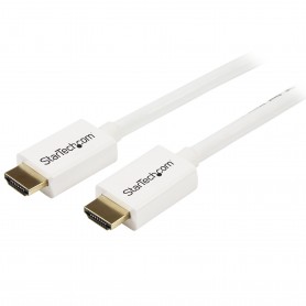 StarTech.com Cavo HDMI ad alta velocità da 3 m - Cavo Ultra HD 4k x 2k a parete CL3 bianco - HDMI a HDMI - M/M (HD3MM3MW)
