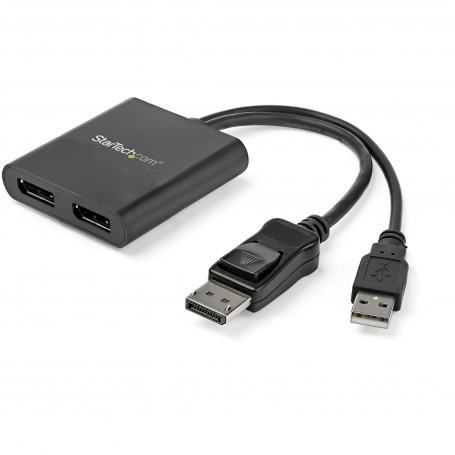 StarTech.com Adattatore multi monitor a 2 porte - DisplayPort 1.2 MST Hub a doppio display 4K 30Hz o 1080p - Alimen (MSTDP122DP)