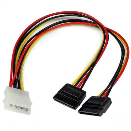 StarTech.com Cavo adattatore LP4 di alimentazione a Y, 2 x SATA, 30 cm (PYO2LP4SATA)