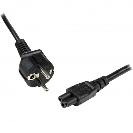 StarTech.com Cavo alimentazione Laptop o PC Schuko a C5 - Cavo di Rete PC Schuko CEE7 a IEC320 C5 a trifoglio - 1m (PXTNB3SEU1M)