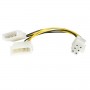StarTech.com Cavo adattatore alimentazione Scheda video PCI Express - LP4 a 6 Pin - 15cm (LP4PCIEXADAP)