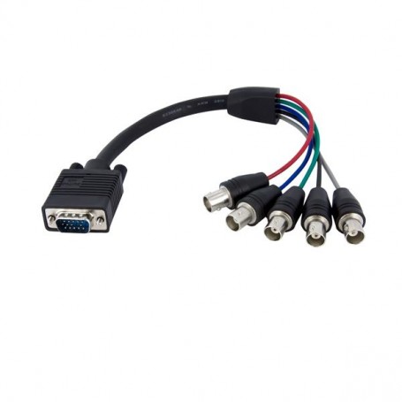 StarTech.com Cavo coassiale per monitor HD15 VGA a 5 BNC RGBHV 30 cm – M/F (VGABNCMF1)